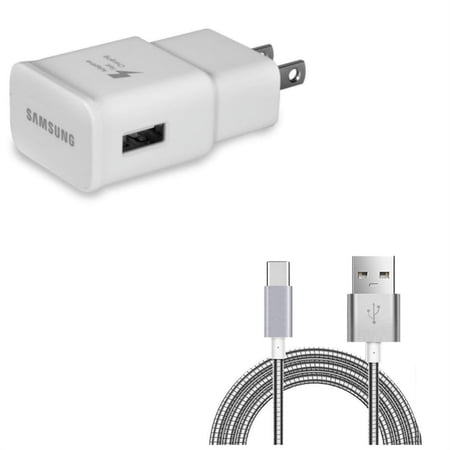 3ft Metal USB Cable w Adaptive Fast Home Charger Z8Q for Kyocera DuraForce Pro 2 - LG V20  G6  V30  G5  V50 ThinQ 5G  V40 ThinQ  V35 ThinQ  Q7 Plus  Stylo 4 Plus  Google Nexus 5X  G8 ThinQ price history on PriceWatchPro