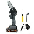 thumbnail image 1 of Rechargeable Electric Chain Saw Home Small Outdoor Handheld Chainsaw Black EU (with battery), 1 of 5