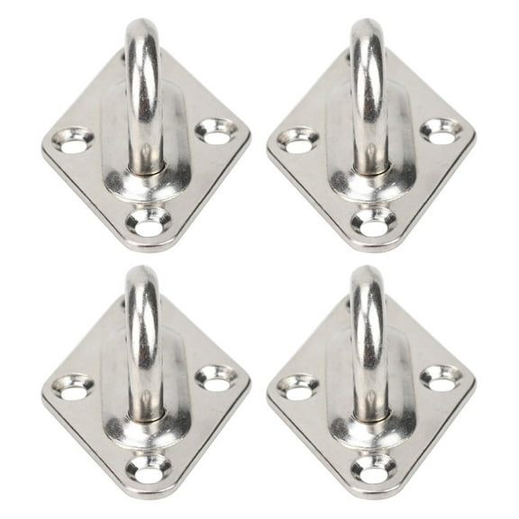 304 Stainless Steel Ceiling Wall Mount Hook Heavy Duty Eye Plate For