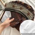 thumbnail image 4 of Twin XL Size Fitted Sheet Set - Texas Star Farm 2 Piece Bedding Sets 16" Deep Pocket Fitted Sheet with 1 Pillowcases, Vintage Country Star Brown Wood Grain Brushed Microfiber Hotel Luxury Bed Sheets, 4 of 9