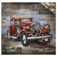 thumbnail image 2 of Yosemite Home Decor "Vintage Car Show" Wood Wall Art in Multi-Color, 2 of 5
