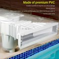 thumbnail image 5 of Above Ground Pool Through Wall Skimmer Kit PVC 50cm Wide Mouth Pool Surface Skimmer for Pool Cleaning Accessories, 5 of 5