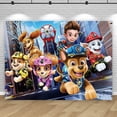 thumbnail image 4 of Decoraciones de fondo de la película Paw Patrol para fotografía de fiesta de primer cumpleaños de niños, fondo en rollo, pancarta para estudio fotográfico, 4 of 5