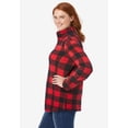 thumbnail image 3 of Woman Within Plus Size Microfleece Quarter-Zip Pullover, 3 of 6