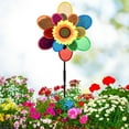 thumbnail image 2 of Darzheoy Sunflower Pinwheels, Pinwheels for Yard and Garden, Colorful Rainbow Wind for Patio, Farm and Party Outdoor Decor, 2 of 9