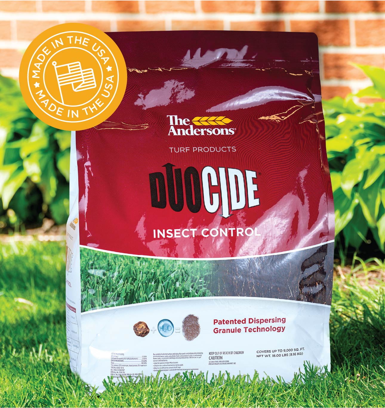 The Andersons DuoCide Dispersible Granule Technology Insect Control, 40 lb covers 20,000 sqft.