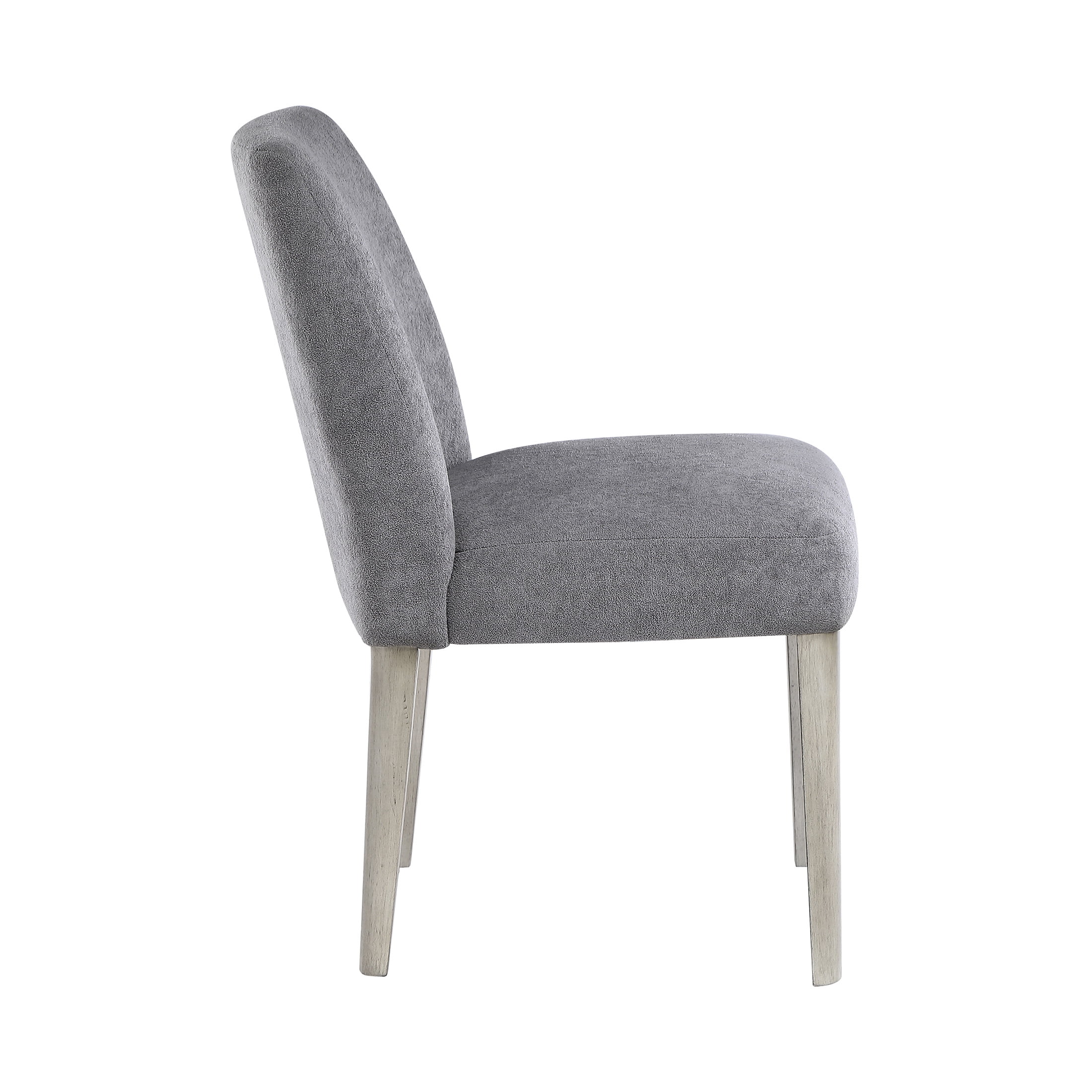 OakvillePark Vale Modern Boucle Dining Chairs, Dark Gray (Set of 2)