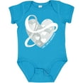 thumbnail image 3 of Inktastic Lung Cancer Awareness White Ribbon Around Heart Boys or Girls Baby Bodysuit, 3 of 5