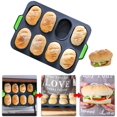 thumbnail image 4 of Mini Baguette Bandeja para Hornear Bollos Molde para Hornear 8 Unidades Moldes de Silicona para Hornear Bandeja para Pan Crujiente Perfecta para Pan Francés al Horno Pan y Panecillos con Deliciosas Costras Crujientes BANYUO Electrónica, 4 of 6