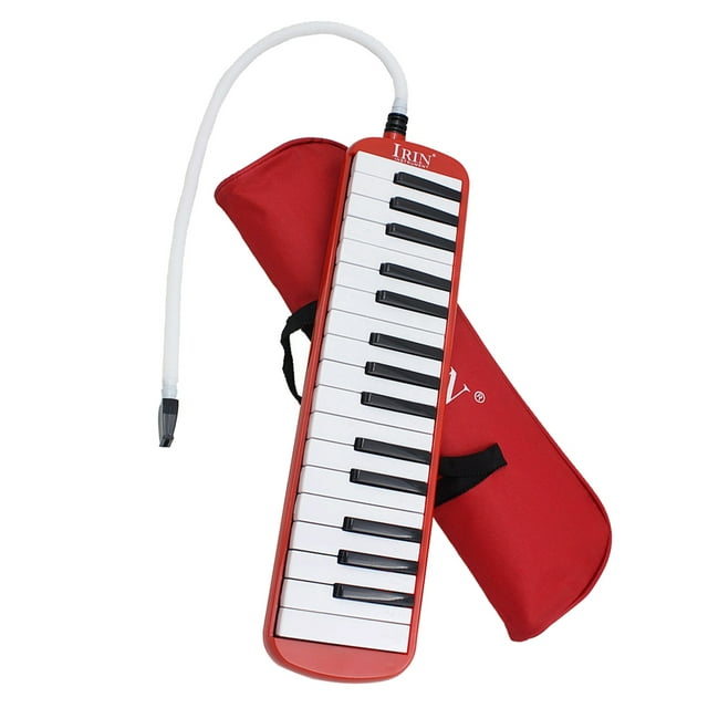 Instrumento de viento del estilo del teclado de piano melódica de 32 teclas con bolsa de transporte azul Sunnimix Melódicas