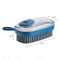 thumbnail image 2 of Add Liquid Laundry Brush Washing Clothes Brush Washing Shoes Brush Household Multifunctional Washing Brush for Kitchen Bathroom (Dark Green), 2 of 9