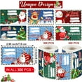 thumbnail image 2 of BinKFF 300 Pcs Christmas Gift Tags Stickers,Christmas Holiday Stickers for Xmas Gifts Wrapping, Self-Adhesive Name Tag,Christmas Labels Gift Tags for Christmas Presents Holiday Decorations, 2 of 8