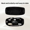 thumbnail image 5 of DGAZ Bag Organizer Insert, Silk Purse Organizer, Luxury Handbag Tote in Bag Shapers, Fits Kellymini I/mini II /20/25/28/32/35/40/42/50 Bags(Black,KL28 Sellier), 5 of 8