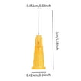 thumbnail image 3 of KLKCMS 100 Pieces Industrial Blunt Tip Dispensing Pins with Luer Lock for Liquid orange, 3 of 3