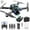 Black, variant on Ikohbadg Professional GPS Drone with 4K Camera for Adults - Remote Controlled Quadcopter featuring Auto Return, Follow Me, Brushless Motor, Circle Fly, Route Fly, Altitude Hold, and Headless Mode