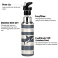 thumbnail image 3 of Yayeee 20oz Insulated Water Bottle Double Wall Stainless Steel with Flip Straw Lid, Dark Sharks, 3 of 7