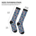 thumbnail image 2 of Lsque Cute Popcorn Pattern Sport Compression Socks for Men & Women 15-20 mmHg Knee High Nurse Pregnant Running Medical and Travel Athletic, 2 of 6