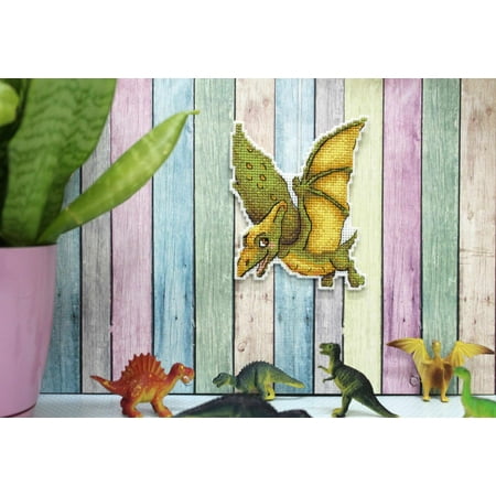 UPC: 4627128732741 | Plastic Canvas Dinosaurs – Pterodactyl SR-300 Counted Cross-Stitch kit