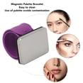 thumbnail image 4 of Pulsera Para Mezclar Maquillaje, Diseño De Pulsera Magnética Para Evitar La Contaminación Herramienta De Maquillaje Profesional Paleta Para Mezclar Maquillaje Pulsera Púrpura, 4 of 7