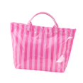 thumbnail image 4 of Bolso de trabajo a rayas, gran capacidad, impermeable, tipo hobo, ideal para la playa, el trabajo y los viajes. Rosa, 4 of 9