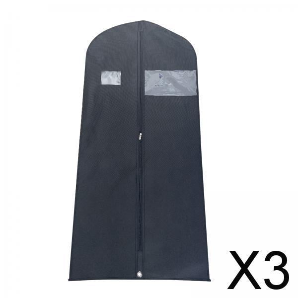 3x Bolsa de Almacenamiento de Trajes No Tejida, Bolsa de Almacenamiento a Prueba de Polvo, Bolsas de Trajes para Almacenamiento de Armario, Bolsas de 3 piezas