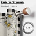 thumbnail image 2 of Outdoor Curtains for Patio Waterproof, Spring Gnomes Outdoor Privacy Panels Grommet, Farmhouse Bees Flowers Black White Plaid Blackout Outside Curtains for Porch/Cabana 54"x95", 1 Panel, 2 of 8