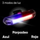 thumbnail image 5 of Asiento para bicicleta de gel Teide antiprostatico con luz recargable negro con vivos azules TL-2168, 5 of 9