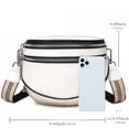 thumbnail image 2 of Bolso bandolera Cinturón ancho para mujer, riñonera Bolso de cuero para mujer, Bolso pequeño con cremallera y correa para el hombro desmontable, Bolso colgante para teléfono móvil para mujer, 2 of 5