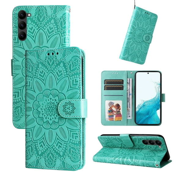For Samsung Galaxy S23 5G Embossed Sunflower Leather Phone Case For Samsung Galaxy S23 5G