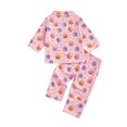 thumbnail image 5 of JAJAHO Girls Halloween Pajamas Cute Ghost Long Sleeve Button Down 2 Piece Pjs Loungewear Set For Kids 3-14Y, 5 of 5