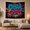 Urban Spirit, variant on "Good Vibe Crew" Graffiti Text with Black Background and Urban Accents, Energetic Psychedelic for Music Lovers, Urban Wall Art Decor Birthday Gift Tapestry Wall Hanging for Bedroom and Dorm