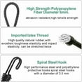 thumbnail image 2 of Sarapandan Elastic Tensioners with Hooks, 12 Pcs Tarpaulin Tensioner Universal Tensioners with Ties for Elastic Strap, Tarpaulins, Posters, Tarpaulin Support, Tarpaulin Rubber,, 2 of 4
