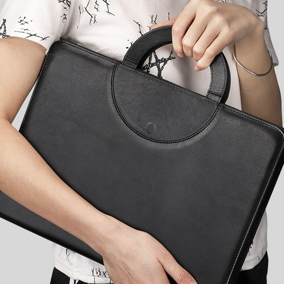 ROMANSENTIAL Formal Document Folder Portfolio Case Black Pu 1Set 13.4X9.8X1.6In