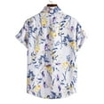 thumbnail image 3 of Leesechin Men's Hawaiian Shirts Big and Tall Party Shirts Short Sleeves Printed Button Down Summer Beach Shirts Tops on Clearance, 3 of 8