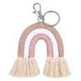 thumbnail image 1 of Porte-clés Macramé à Franges Tissé Arc-en-Ciel pour Sac à Main Cellulaire Sac à Dos, 1 of 5