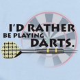 thumbnail image 2 of CafePress - I'd Rather Be Playing Darts! Infant Bodysuit - Baby Light Bodysuit, Size Newborn - 24 Months, 2 of 4