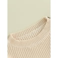 thumbnail image 5 of Bagilaanoe Toddler Baby Girl Boy Knitted Sweater Long Sleeve Pullover 3M 6M 12M 18M 24M 3T Kids Warm Jumpers Tops Fall Loose Knitwear, 5 of 9