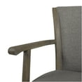 thumbnail image 2 of JERFIT Modern Swivel Bar Stool with Armrests and Footrest, 360° Rotation, Upholstered in Gray Linen Fabric for Kitchen, Dining, Living Room, 2 of 10