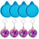 thumbnail image 4 of Juego de 6 resina decoración navideña molde de resina de silicona molde de resina navideña bola de Navidad decoración del árbol de Navidad molde de resina epoxi, 4 of 4