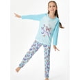 thumbnail image 3 of Beezizac Butterfly Pajamas for Tween Girls Soft Cute 2-Piece Fall PJ Set Big Kid Size 16, 3 of 7