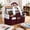 Dark Red, variant on LAVFOX Craft Organizer Tote Bag, Portable Art Storage Caddy with Multiple Pockets, Bluish Green