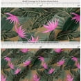 thumbnail image 2 of Soimoi Cotton Cambric Fabric Floral & Leaves Tropical Print Fabric by the Yard 42 Inch Wide, 2 of 7