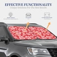 thumbnail image 3 of Goofa Red Hibiscus Flower Pattern 2 Piece Car Windshield Sun Shade Foldable | Front Windshield Shade for Sun, Heat and UV Rays | Sunshade for Car Front Window-, 3 of 7