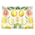 thumbnail image 7 of Yayeee Kitchen Curtains Tier Pair Light Filtering 27"x24" Rod Pocket Short Cafe Window Panel, Candy Lemon, 7 of 7