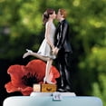 thumbnail image 3 of Weddingstar Bride and Groom Couple Wedding Cake Topper Figurine - "A Kiss And We're Off!", 3 of 6