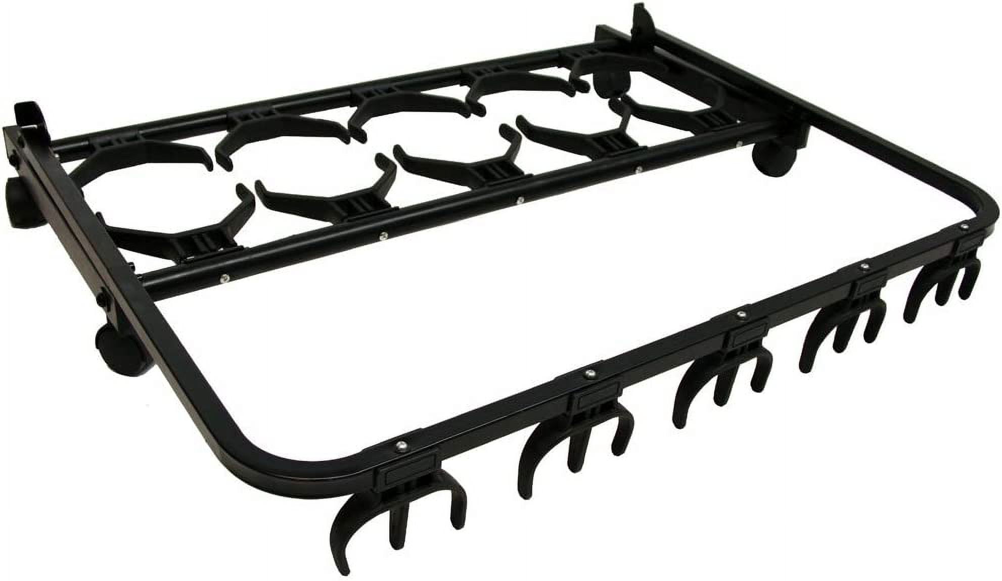 American Sound Connection 5 Guitar Rolling Cart Stand Pro Audio Stage, Studio or Display Rubber Divider Electric or Acoustic Guitar Holder