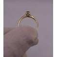 thumbnail image 4 of Sparkle Jewels Women's 14K Yellow Gold Finish Round Cubic Zirconia Solitaire Engagement Ring, 4 of 4