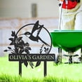thumbnail image 6 of KAINSY Custom Metal Garden Sign, Personalized Name Sign for Garden, Hummingbird Yard Decor, Outdoor Gardening Home Sign, Garden Stake Gifts for Plant Lovers(10inches), 6 of 9