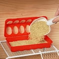 thumbnail image 3 of Automatic Poultry Feeder Outdoor Chicken Feeding Tray Multipurpose Flip Top Design for Birds and Small Animals, 3 of 5