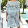 thumbnail image 5 of Cathalem Robe de Plage Débardeur Col en V pour Femmes, Bleu Taille Unique, 5 of 5